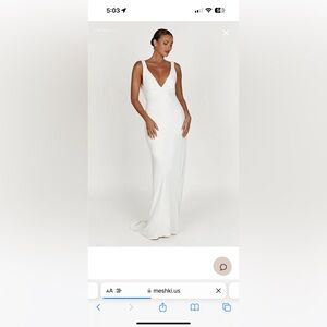 Amanza- Meshki Dress - White